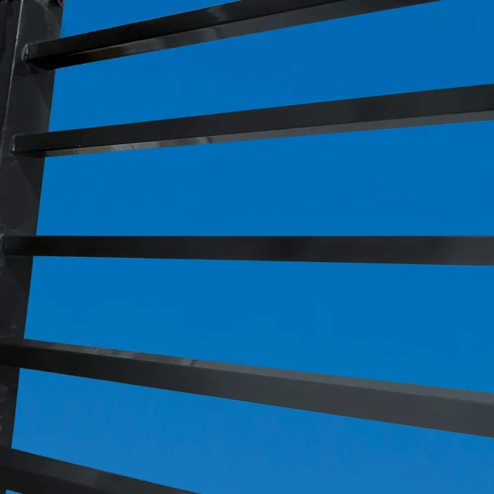 ALEKO 32 ft. x 5 ft. Milan Style Security Fence Panels Steel Fence Kit 4-Panel Gate Fence, photo 6 of 6