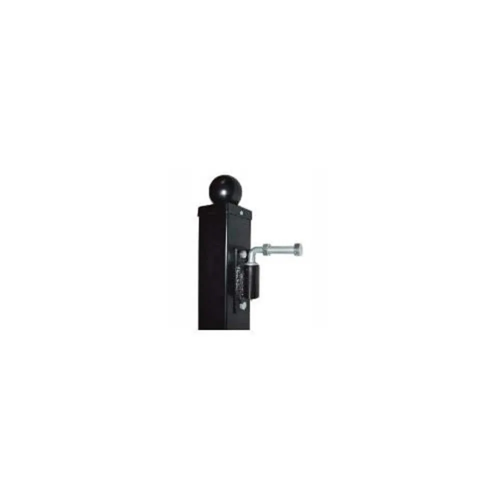 ALEKO 2 in. x 2 in. x 90 in. Black Steel Pedestrian Gate Post, Lot of 2, photo 4 of 6