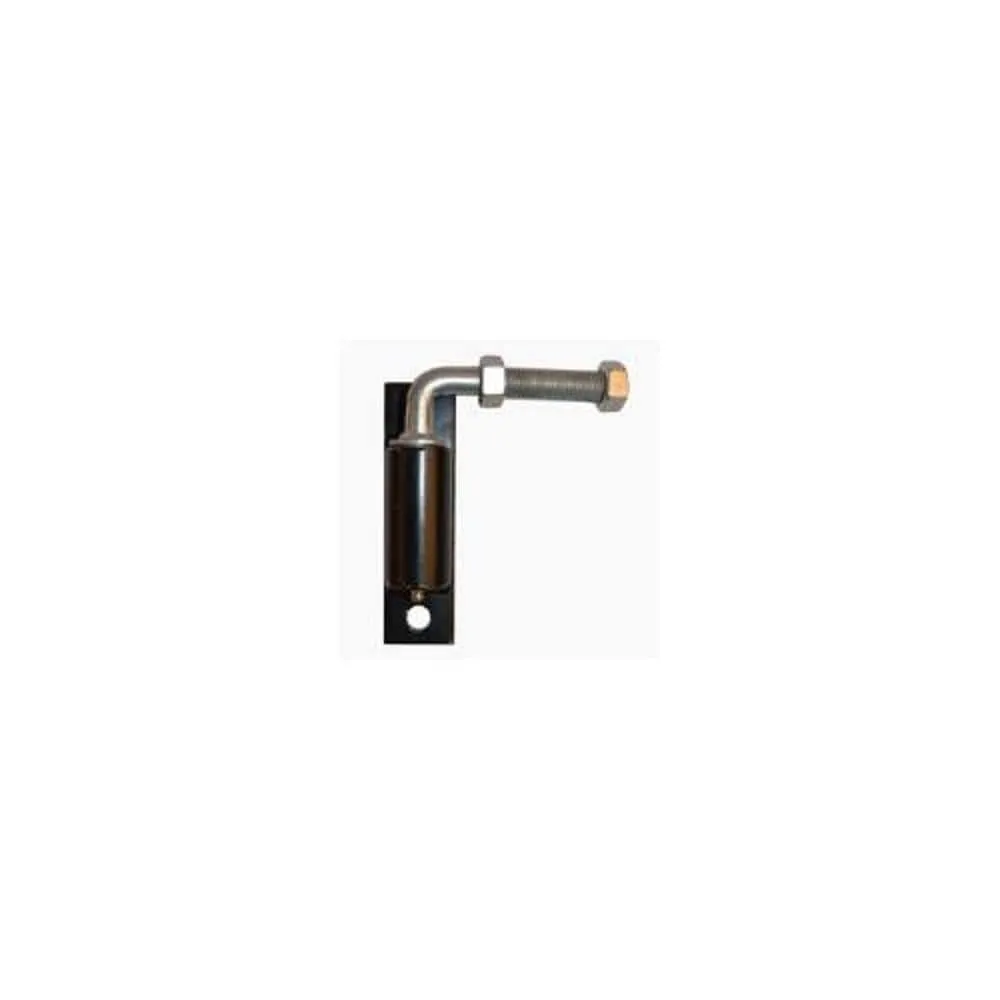ALEKO 2 in. x 2 in. x 90 in. Black Steel Pedestrian Gate Post, Lot of 2, photo 3 of 6