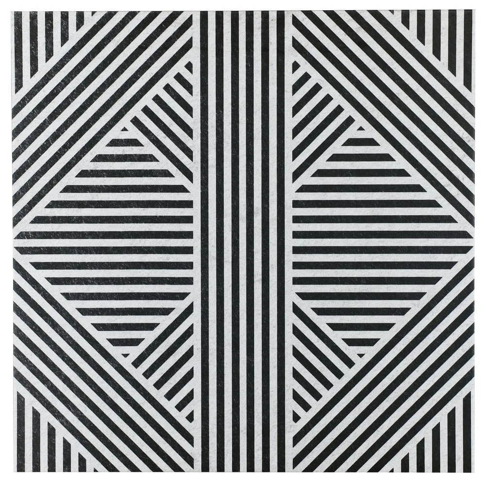 Ivy Hill Tile Astoria Black and White 24 in. x 24 in. Matte Porcelain Floor and Wall Tile (4 Pieces, 15.49 sq. ft./Case), photo 8 of 9