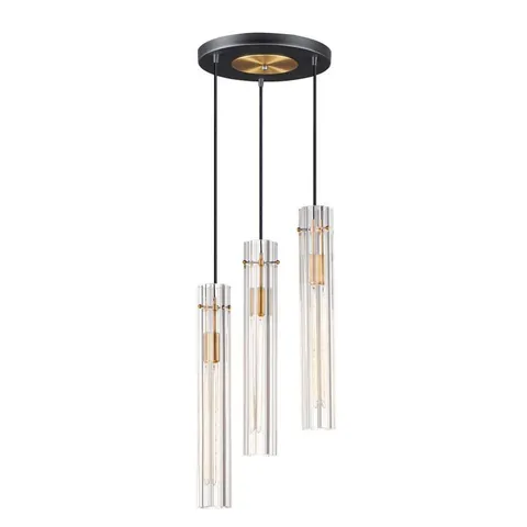 Flambeau 3-Light Antique Brass Chandelier