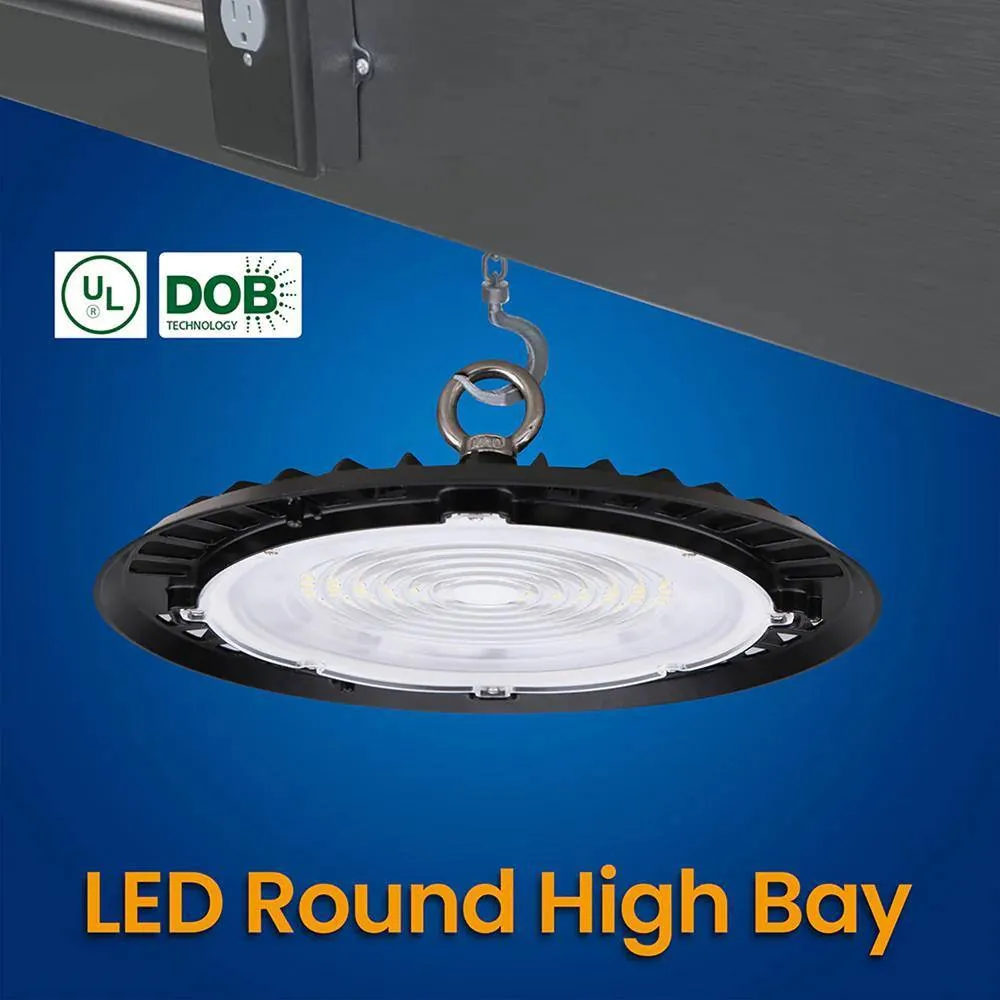 BEYOND LED TECHNOLOGY Feather 0.92 ft. 150 Watt Equivalent LED Black High Bay Light 5000 K, photo 3 of 4