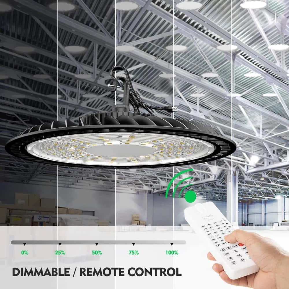 bulbeats 4Pack Of 250W LED High Bay Light with Motion Sensor, AC100-277V UFO High Bay LED Shop Light 35000LM UFO Lights, photo 4 of 6
