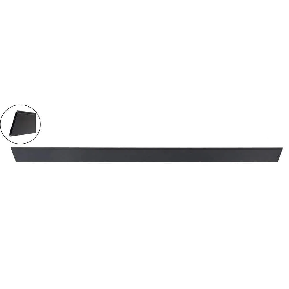 EuroFence 0.41 ft. x 5.91 ft. Euro Style Black Aluminum Metal Fence Panel, photo 3 of 4