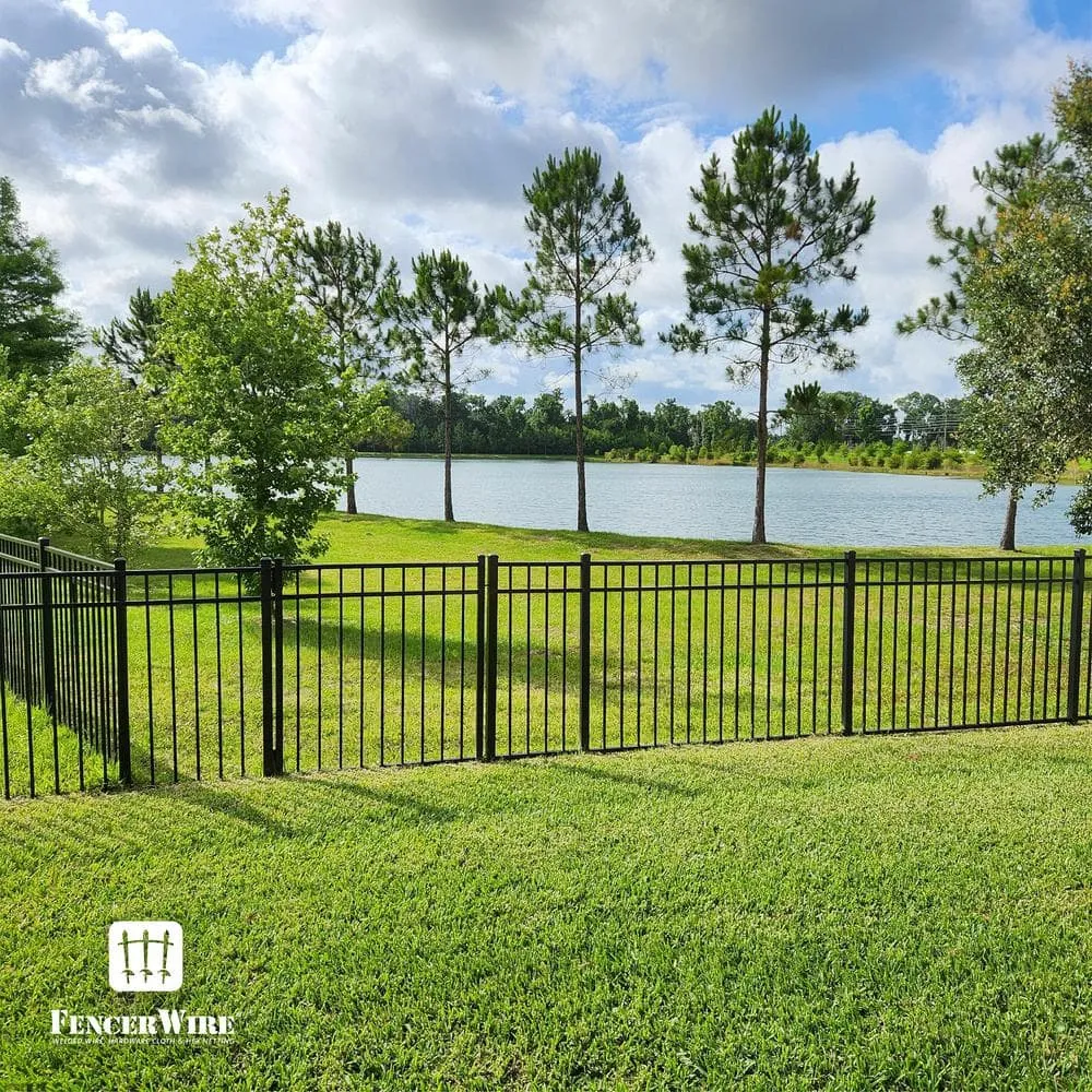 Fencer Wire 2 in. x 2 in. x 6 ft. Steel Flat Top Blank Metal Fence Post with Post Cap (1-Pack), photo 10 of 11