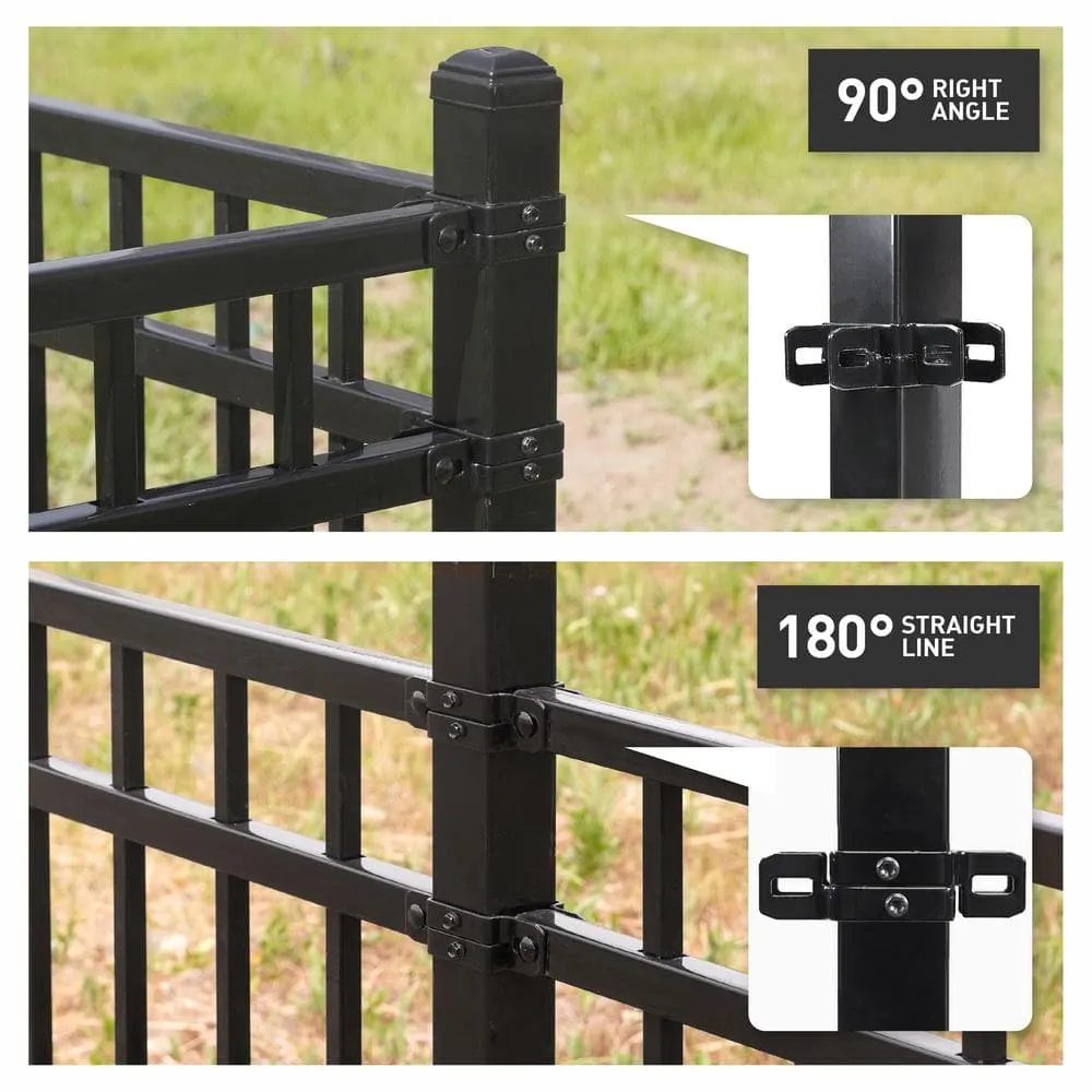 Fencer Wire 2 in. x 2 in. x 7 ft. Steel Flat Top Blank Metal Fence Post with Post Cap (1 pack), photo 7 of 11
