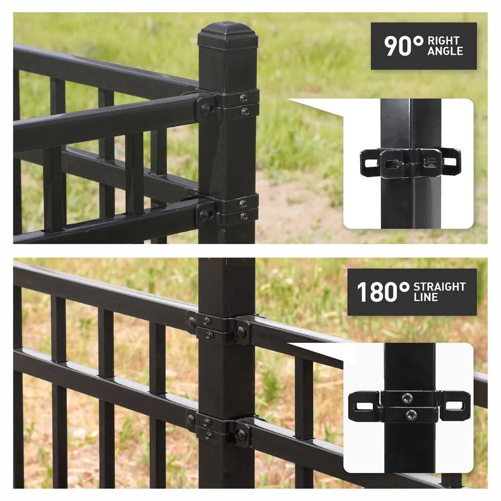 Fencer Wire 2 in. x 2 in. x 8 ft. Steel Flat Top Blank Metal Fence Post with Post Cap (10 pack), photo 7 of 11