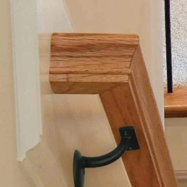EVERMARK Stair Parts 2-3/4 in. x 2-1/16 in. Black Aluminum Alloy Heavy Duty Wall Rail Mounting Bracket, photo 3 of 8