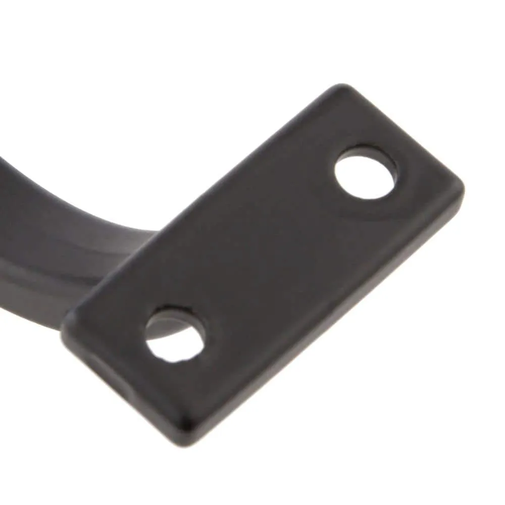 EVERMARK Stair Parts 2-3/4 in. x 2-1/16 in. Black Aluminum Alloy Heavy Duty Wall Rail Mounting Bracket, photo 7 of 8