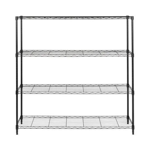 Honey Can Do Steel 48 × 48 × 10 in 4-Tier Space Saving 10 in. Depth Garage Storage Shelving Unit