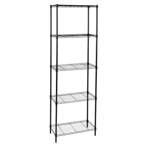 Honey Can Do Steel 24 × 72 × 10 in 5-Tier Space Saving Garage Storage Shelving Unit