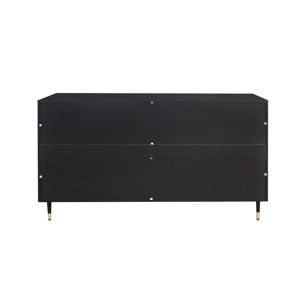 FUNKOL 15.75-in W x 59.84-in D x 33.46-in H in Black Lacquered Wooden Ready to Assemble Floor Kitchen Cabinet with Storage, photo 9 of 13