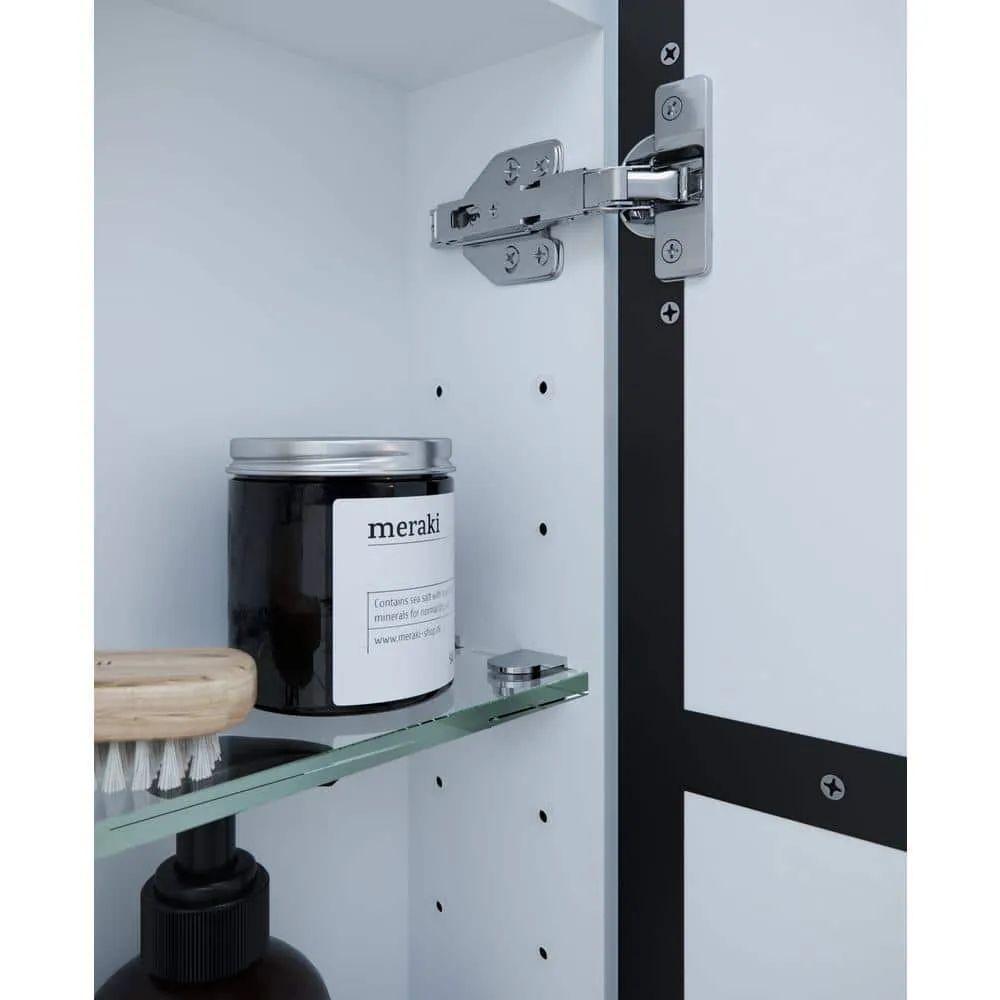 Glass Warehouse Aria 30 in. x 34 in. x 5 in. in. Arched Recessed Medicine Cabinet in Black with Mirror, photo 5 of 10