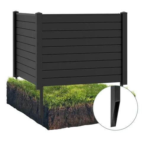 Black Vinyl Privacy Fence & Enclosure