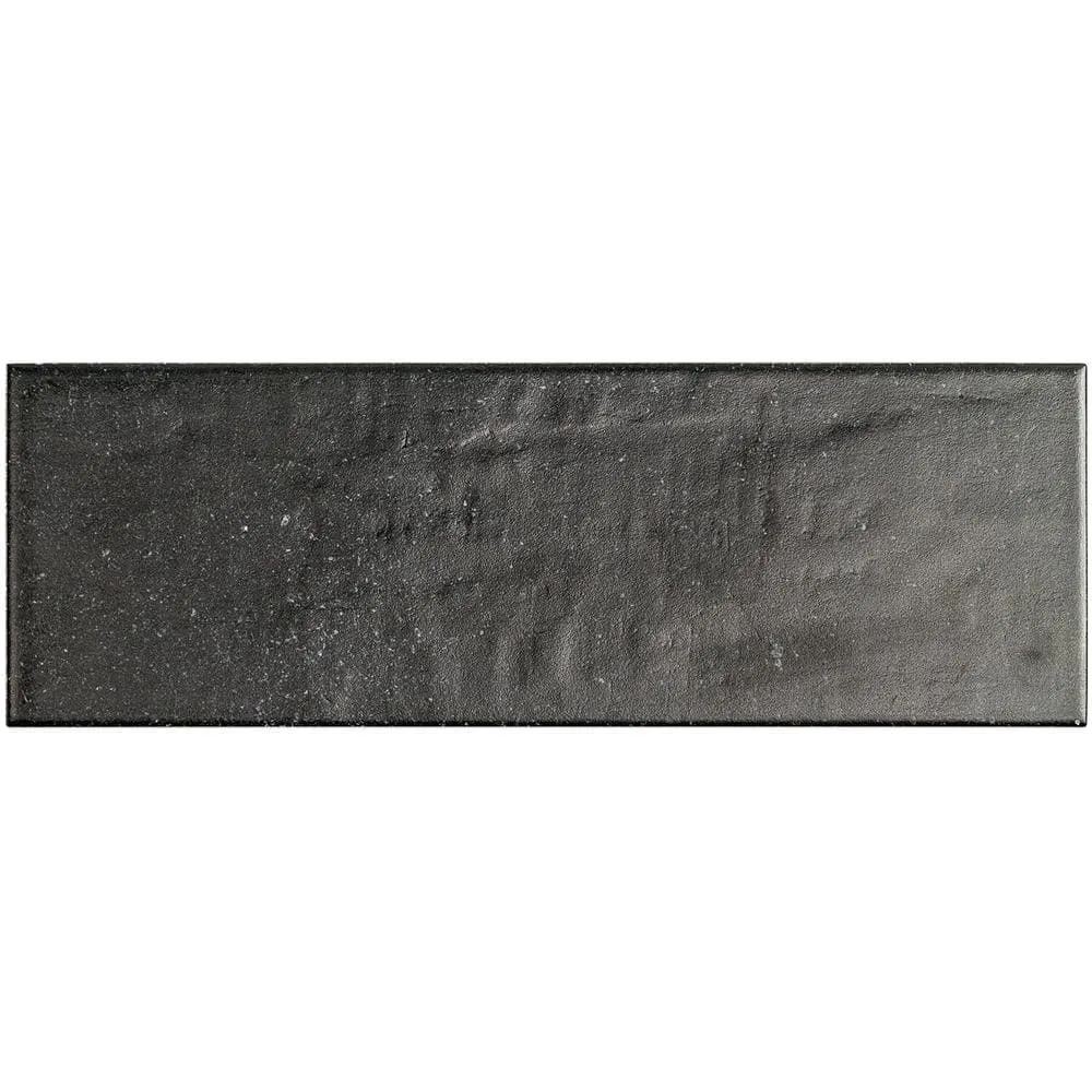 Ivy Hill Tile Piston Camp Black Rock 4 in. x 12 in. 7mm Matte Ceramic Subway Wall Tile (34-piece, 10.97 sq. ft. per box), photo 5 of 6