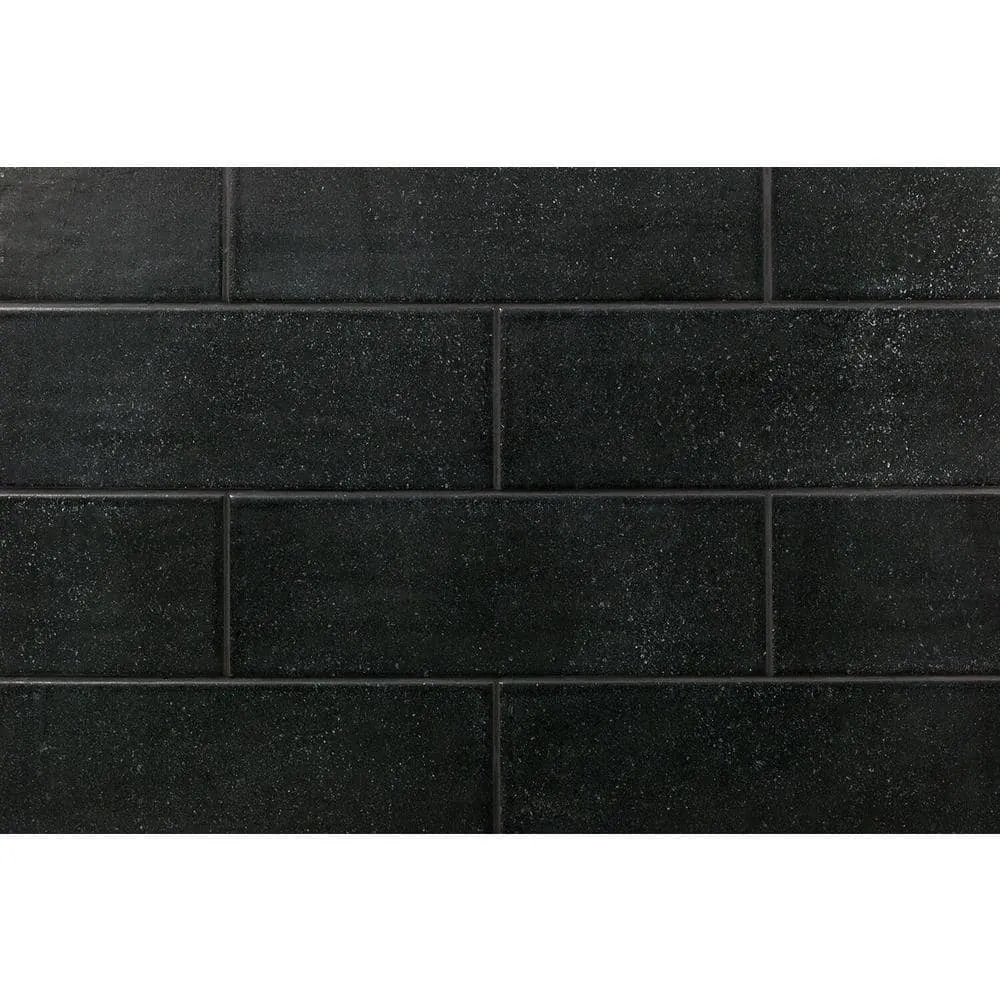 Ivy Hill Tile Piston Camp Black Rock 4 in. x 12 in. 7mm Matte Ceramic Subway Wall Tile (34-piece, 10.97 sq. ft. per box), photo 4 of 6
