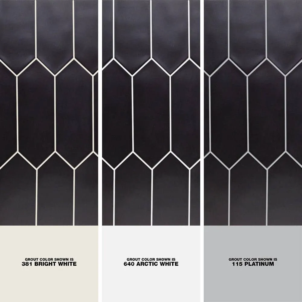 Ivy Hill Tile Russell Black 4 in. x 12 in. Matte Porcelain Floor and Wall Tile (10.76 sq. ft./Case), photo 3 of 8