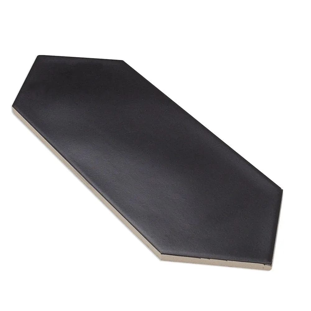 Ivy Hill Tile Russell Black 4 in. x 12 in. Matte Porcelain Floor and Wall Tile (10.76 sq. ft./Case), photo 6 of 8