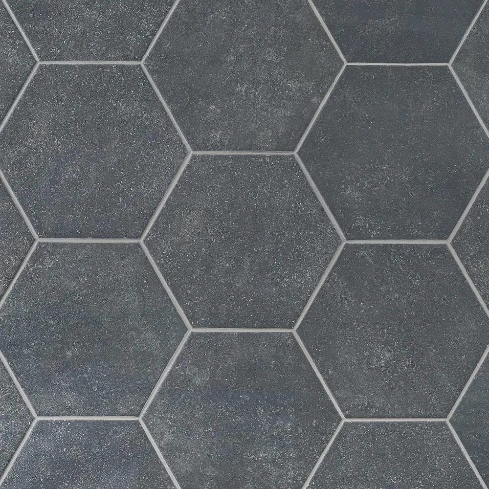 Ivy Hill Tile Sanskrit Black Hex 8.86 in. x 10.20 in. Matte Porcelain Floor and Wall Tile (9.47 sq. ft./Case), photo 9 of 10
