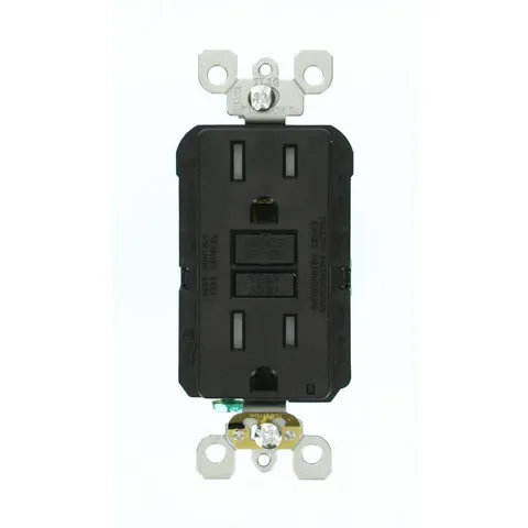 SmartlockPro Tamper-Resistant GFCI Outlet, 15A 125V, Black