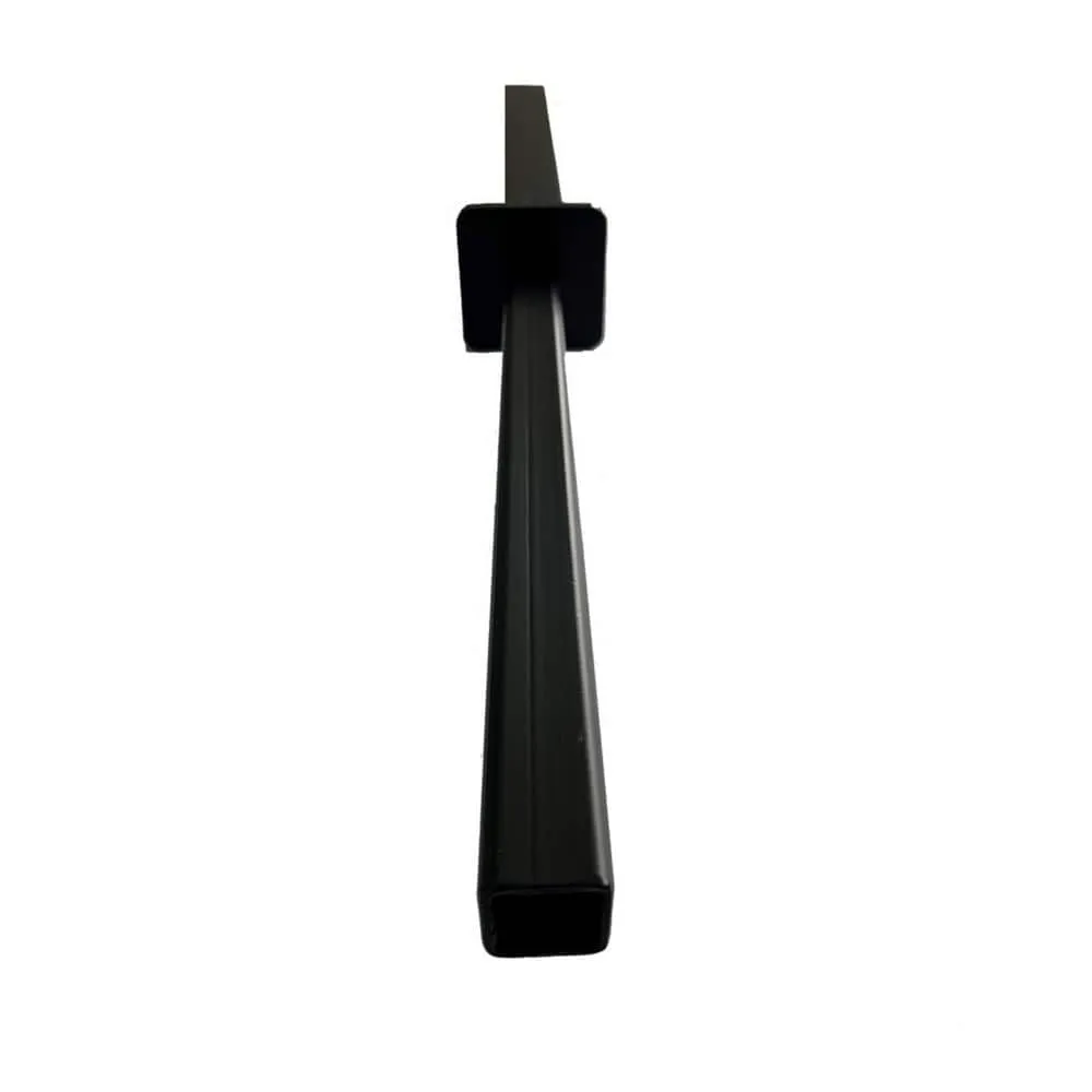 LH EP 3 in. x 3 in. x 2-2/3 ft. Black Metal Pronged Post Holder for Dig-In Installation EP Fence, photo 5 of 8