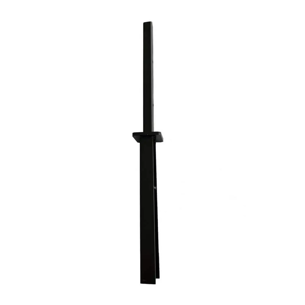 LH EP 3 in. x 3 in. x 2-2/3 ft. Black Metal Pronged Post Holder for Dig-In Installation EP Fence, photo 2 of 8