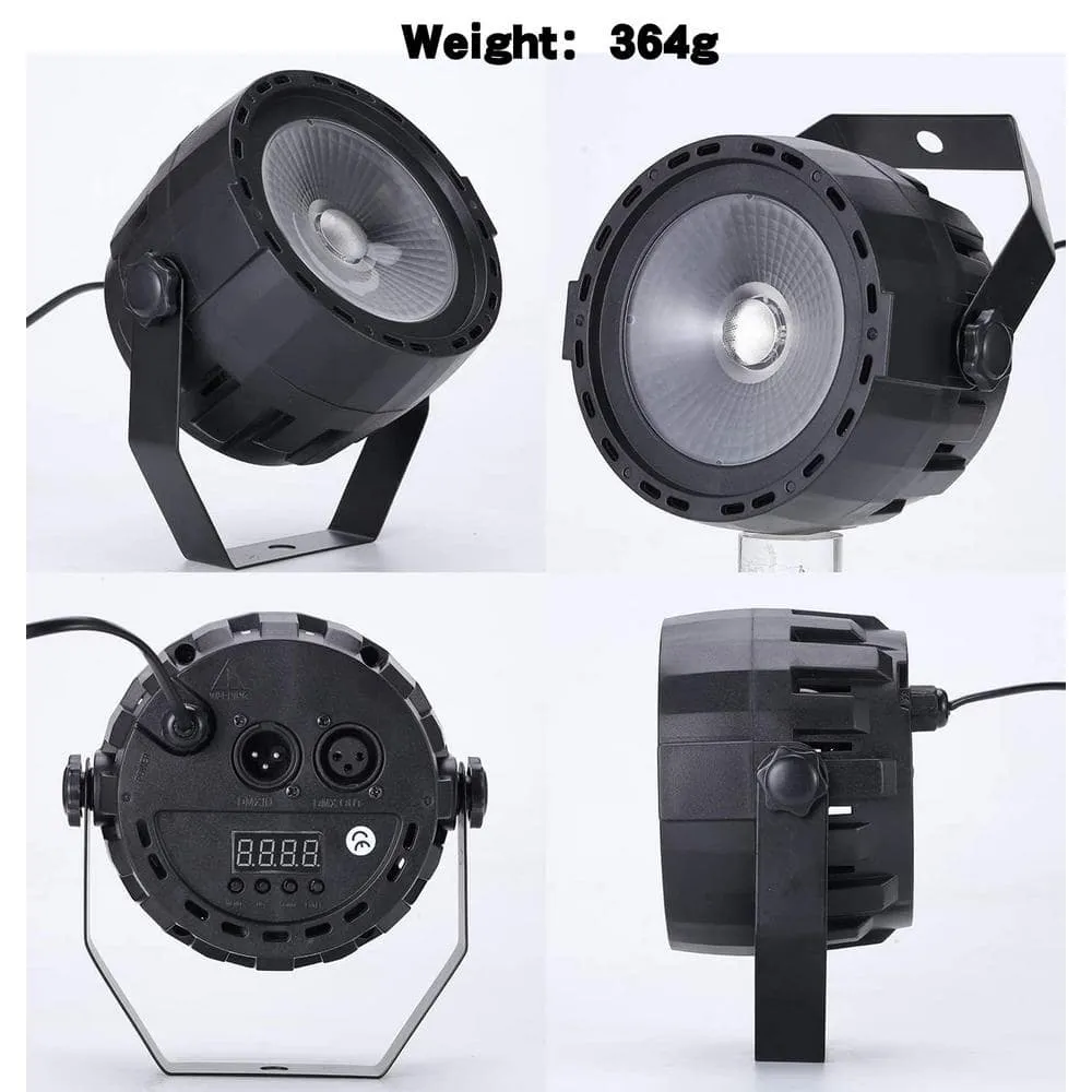 Lukyamzn RGB 3in1 Party Stage Lights LED 30W Wash Lights with Remote and DMX Control Lights Sound Activated uplighting - 2 Pack, photo 2 of 6