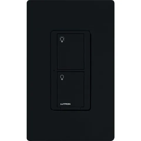 Caseta Smart Switch for Lights/Fans, Black