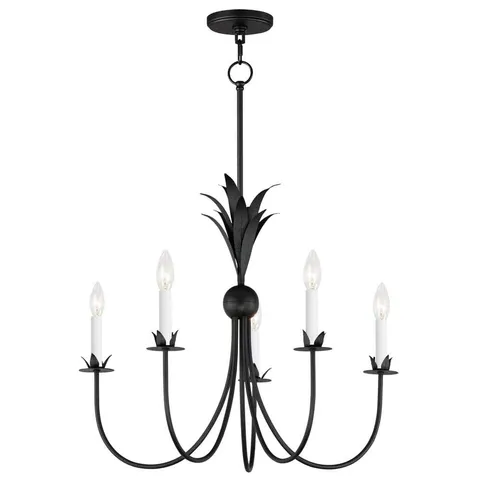 Paloma 5-Light Black Chandelier