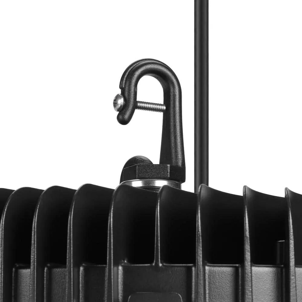 Maxxima 12 in. LED UFO High Bay Light Fixture, Black Cable Hardwired Warehouse Light, 5000K, 21,000 Lumens, 200-Watt, photo 7 of 9
