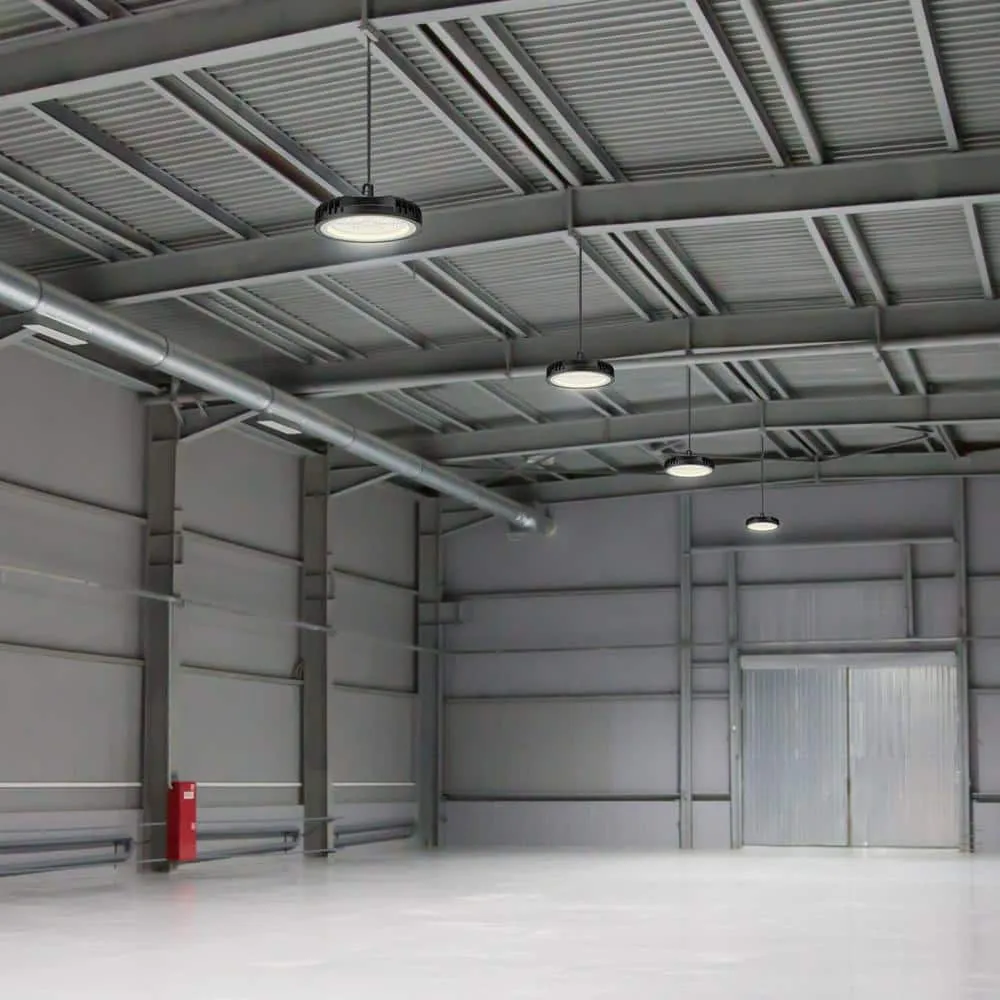 Maxxima 12 in. LED UFO High Bay Light Fixture, Black Cable Hardwired Warehouse Light, 5000K, 21,000 Lumens, 200-Watt, photo 9 of 9