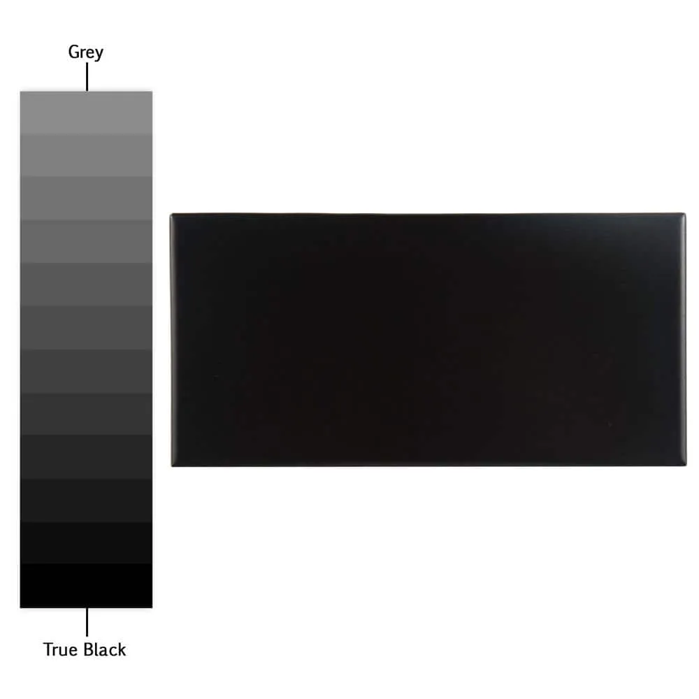 Merola Tile Projectos 7-3/4 in. x 3-7/8 in. Preto Matte Ceramic Subway Floor and Wall Tile (11.46 sq. ft. / Case), photo 7 of 8