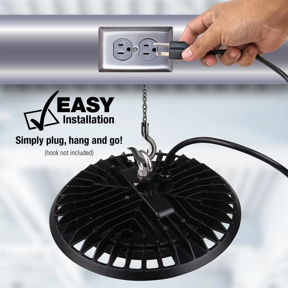 Metalux 11 in. HBD High Bay 180-Watt Equivalent, 16K Lumens 5K CCT Cord and Plug, photo 5 of 8
