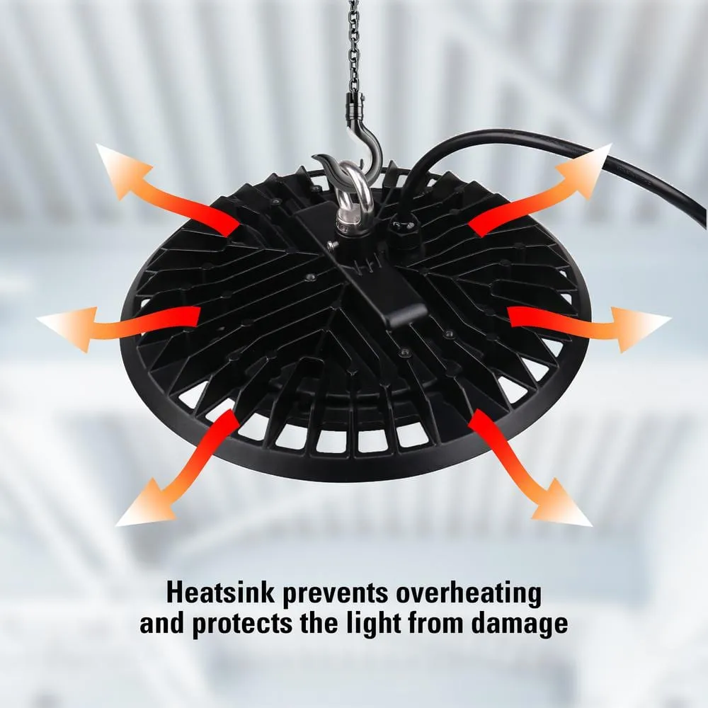 Metalux 11 in. HBD High Bay 180-Watt Equivalent, 16K Lumens 5K CCT Cord and Plug, photo 6 of 8