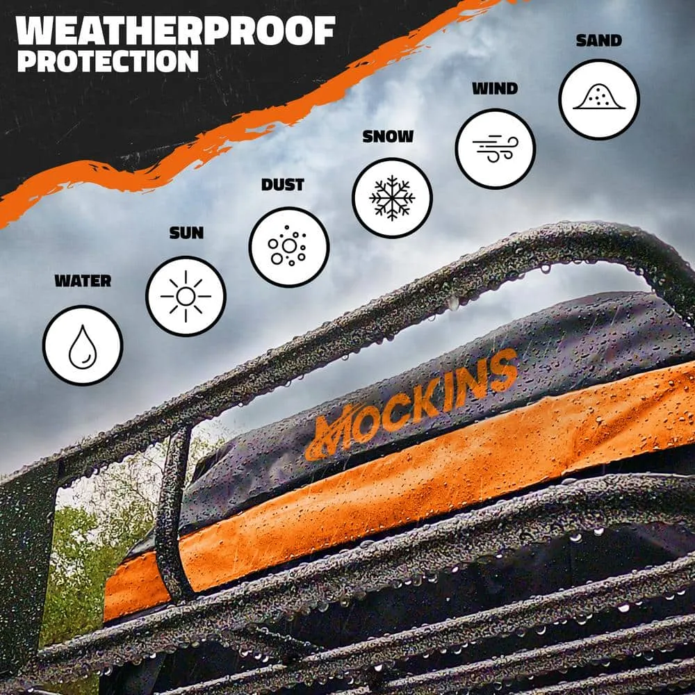 Mockins 84 in. x 39 in. x 6 in. Rooftop Cargo Carrier with Cargo Net and Ratchet Straps, 250 lbs. Cap Roof Luggage Basket, photo 6 of 7