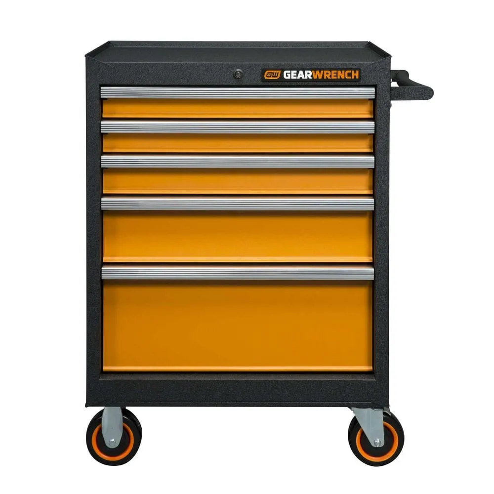 GEARWRENCH 1/4 in., 3/8 in. and 1/2 in. Drive Mechanics Tool Set in EVA with 26 in. 5-Drawer GSX Rolling Tool Cabinet (192-Pieces), photo 10 of 10