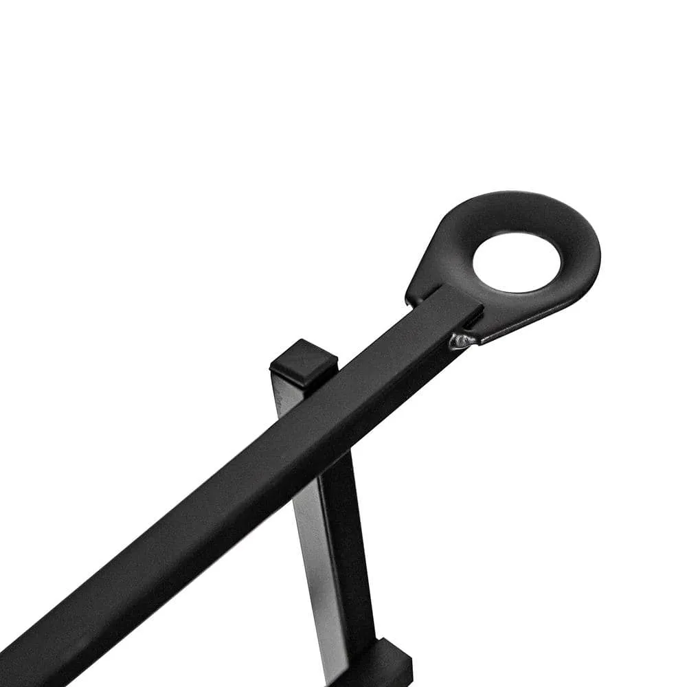NUVO IRON Quick Fence Series 29 in. W x 34 in. H Black Steel Coral Fence Panel, photo 4 of 8