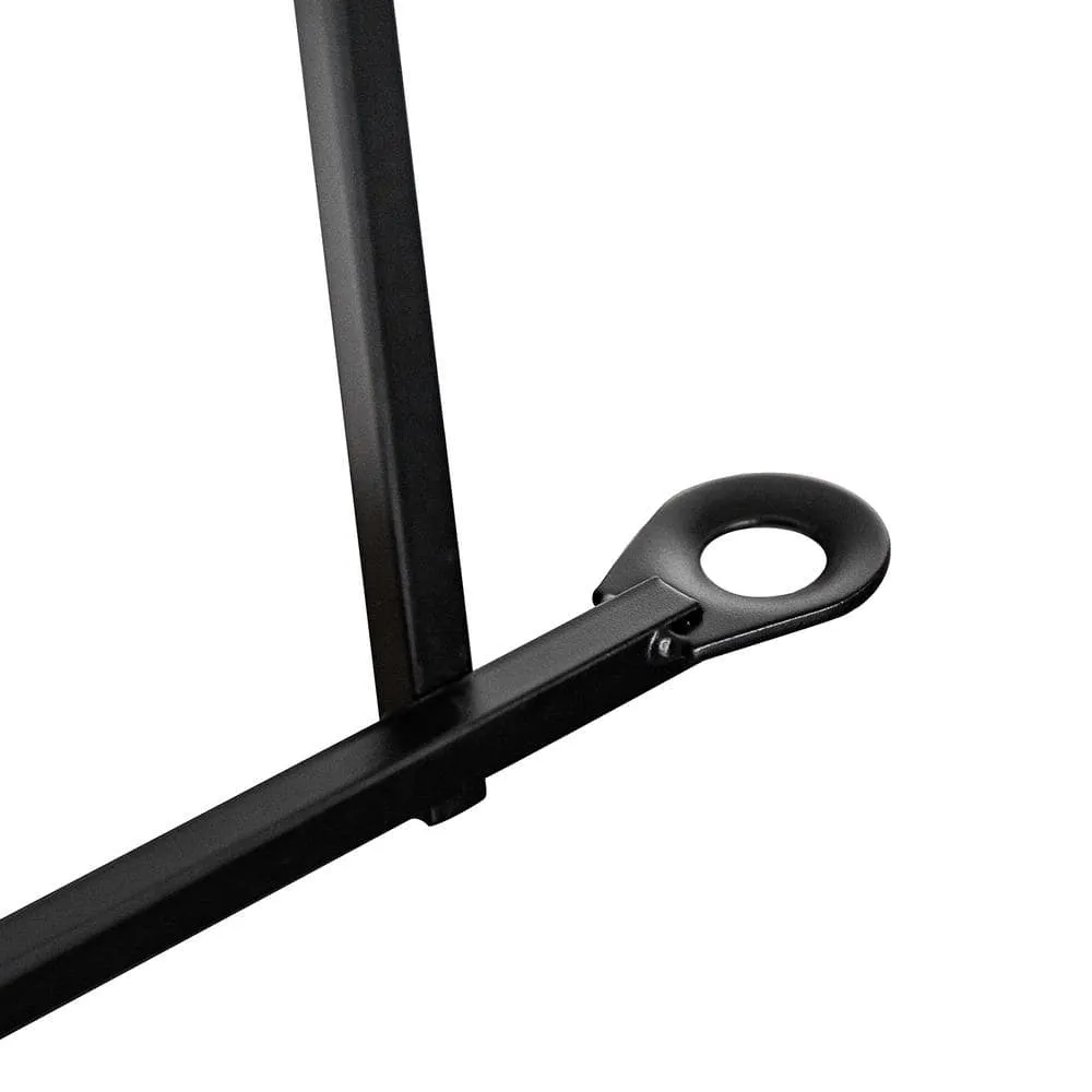 NUVO IRON Quick Fence Series 29 in. W x 34 in. H Black Steel Coral Fence Panel, photo 3 of 8