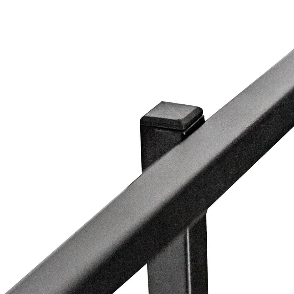 NUVO IRON Quick Fence Series 29 in. W x 34 in. H Black Steel Coral Fence Panel, photo 2 of 8