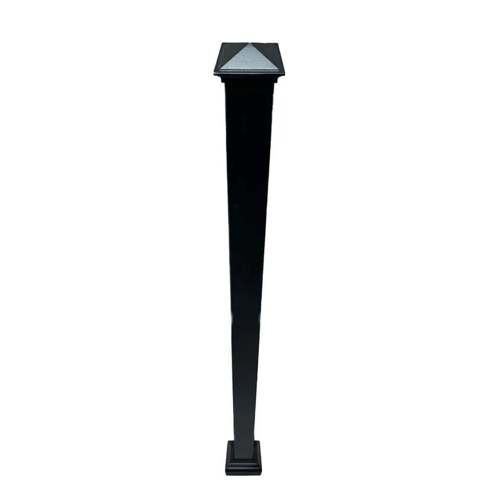 NUVO IRON Ready Rail Series 2 in. x 2 in. x 38 in. H Steel Rail Fence Post, photo 3 of 7