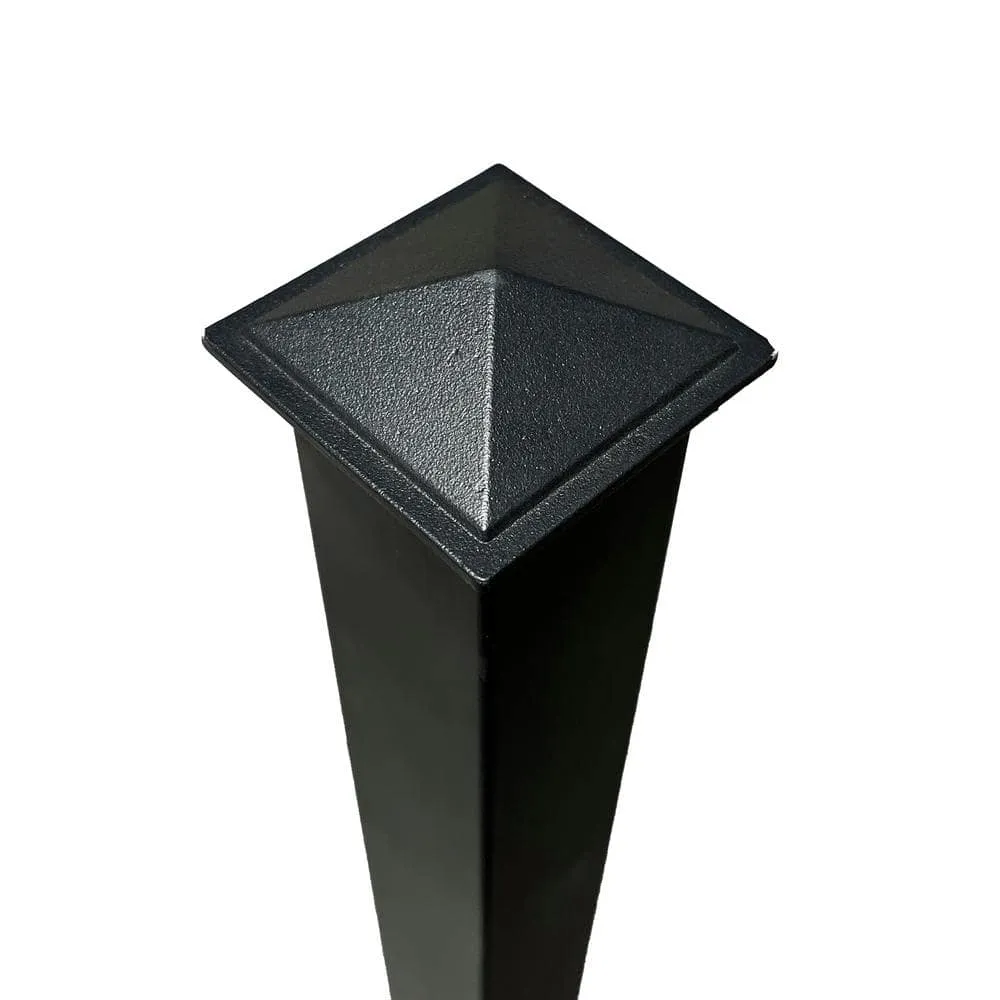 NUVO IRON Ready Rail Series 2 in. x 2 in. x 38 in. H Steel Rail Fence Post, photo 4 of 7