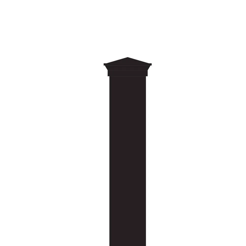 NUVO IRON Ready Rail Series 2 in. x 2 in. x 38 in. H Steel Rail Fence Post, photo 5 of 7