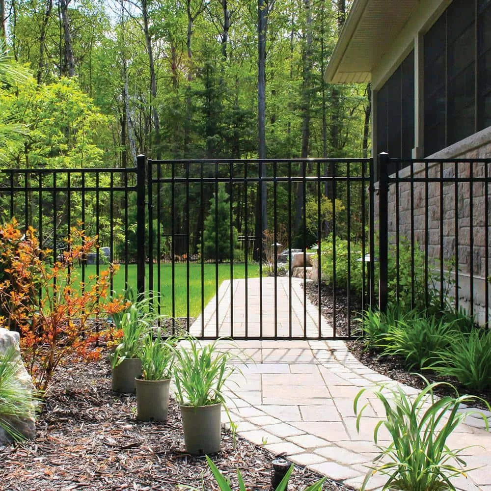 NUVO IRON Legacy Collection 2 in. x 2 in. x 8 ft. Galvanized Steel Square Metal Fence Post with Pyramid Post Cap, photo 9 of 9