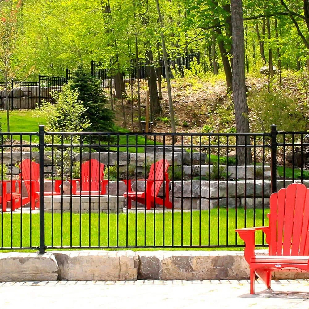 NUVO IRON Legacy Collection 2 in. x 2 in. x 8 ft. Galvanized Steel Square Metal Fence Post with Pyramid Post Cap, photo 8 of 9