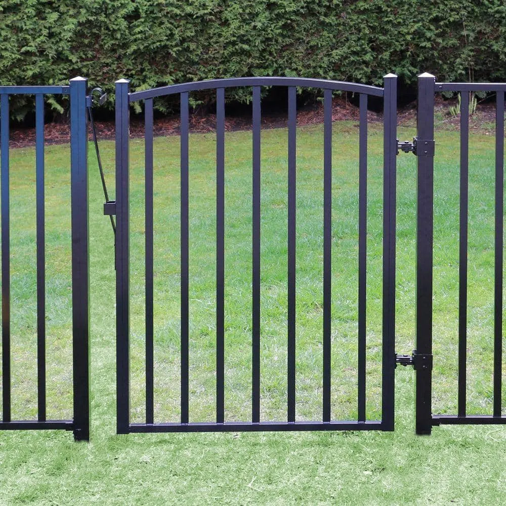 PEAK Aquatine 3 ft. x 4 ft. Black Aluminum Fence Yard Gate, photo 2 of 3