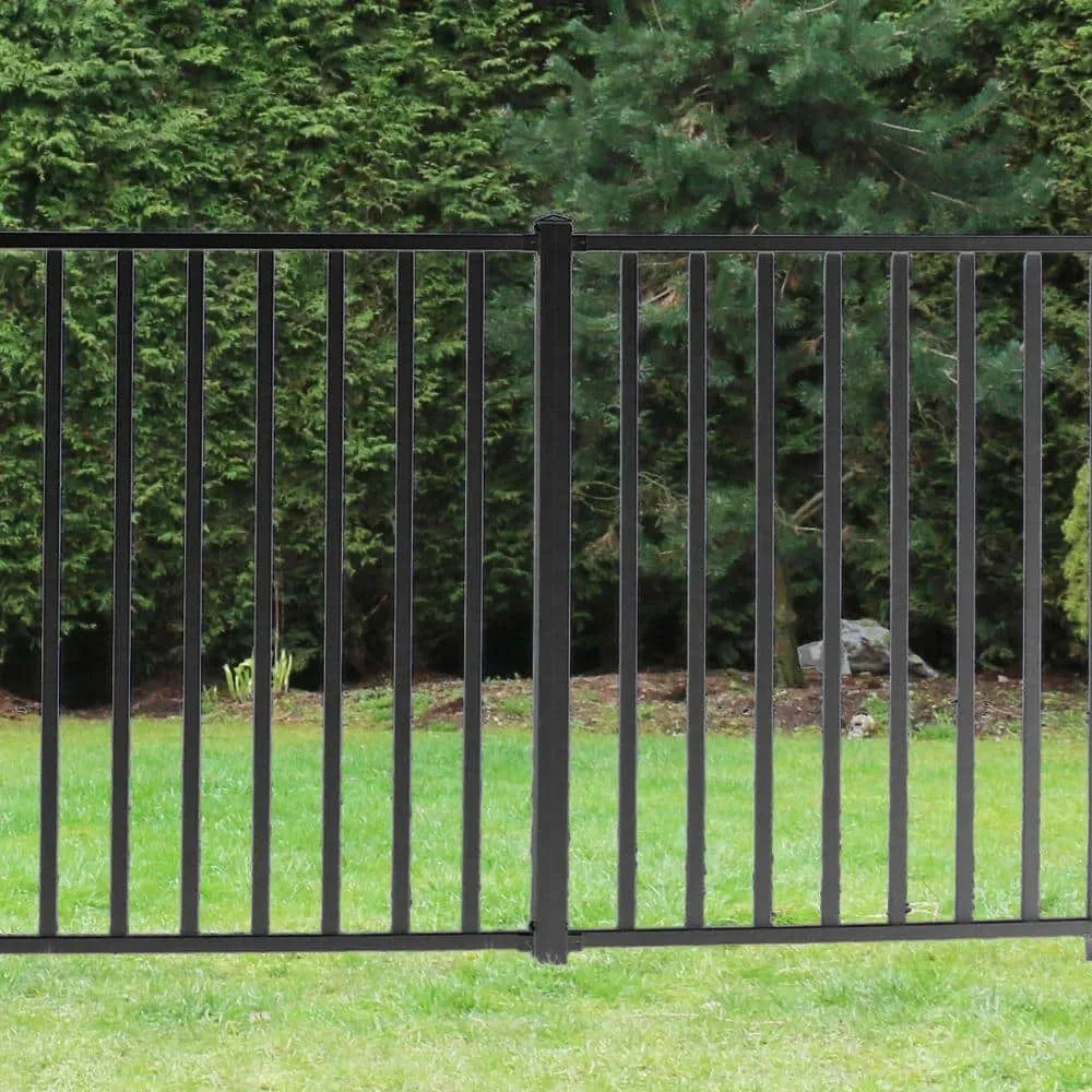 PEAK Aquatine 2 in. x 2 in. x 5.93 ft. Black Aluminum Soft Surface Pool Fence Post, photo 3 of 3