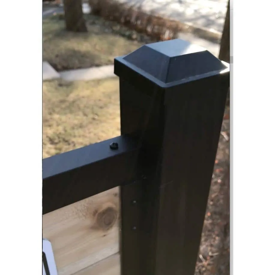 Slipfence 1.5 in. x 1.5 in. Aluminum Cap Rail for Top of Industrial Horizontal Slip Fence System, photo 3 of 9