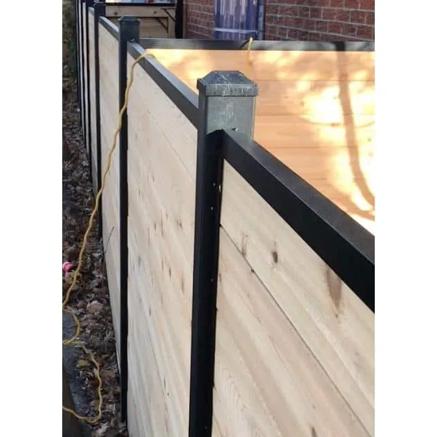 Slipfence 1.5 in. x 1.5 in. Aluminum Cap Rail for Top of Industrial Horizontal Slip Fence System, photo 2 of 9