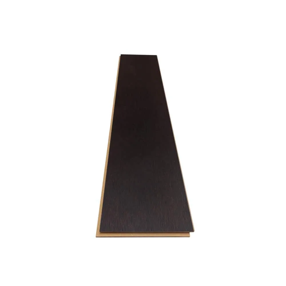 Pergo Defense+ Black Raven Oak 3/8 in. T x 7.5 in. W Click Lock Wire Brushed Engineered Hardwood Flooring (24.54 sq. ft./Case), photo 8 of 15