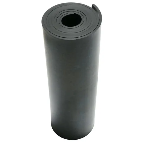 50A Durometer Neoprene Sheet - 1/8 in thick · 24 in wide · 12 in long - Smooth Finish - Black Rubber Sheet